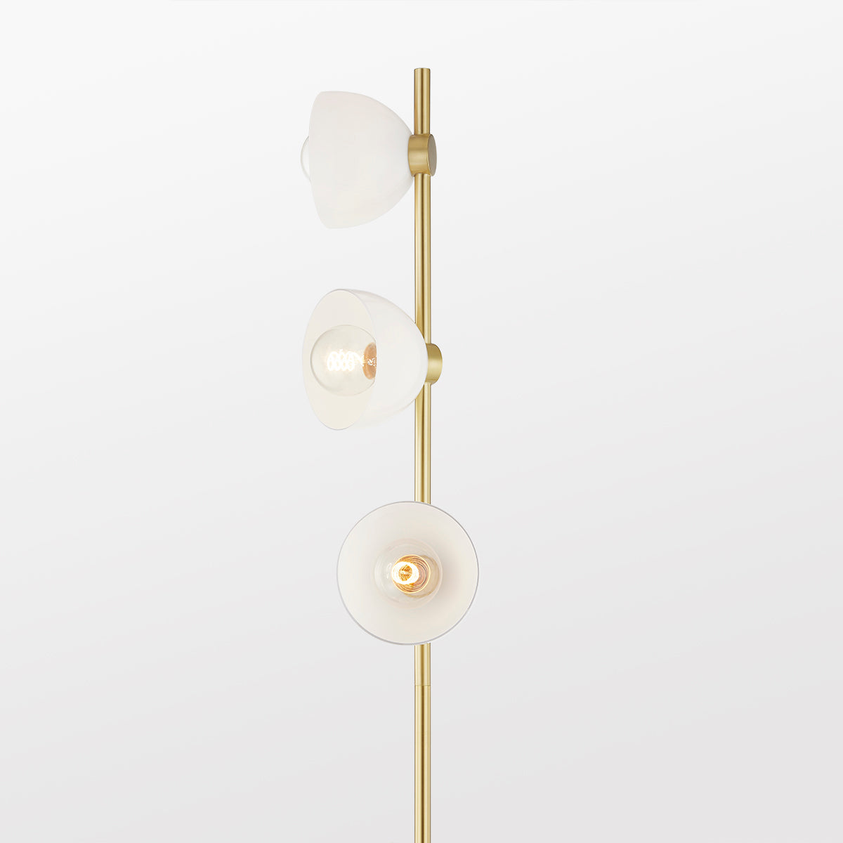 Mitzi by Hudson Valley Lighting Belle Floor Lamp in Aged Brass, detail view 3