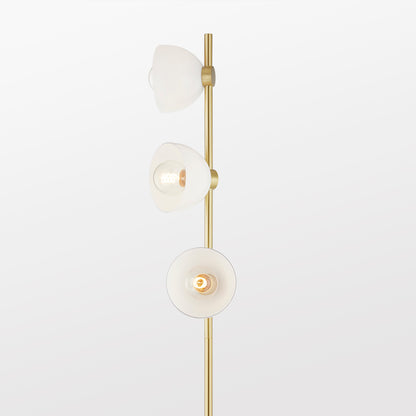 Mitzi by Hudson Valley Lighting Belle Floor Lamp in Aged Brass, detail view 3