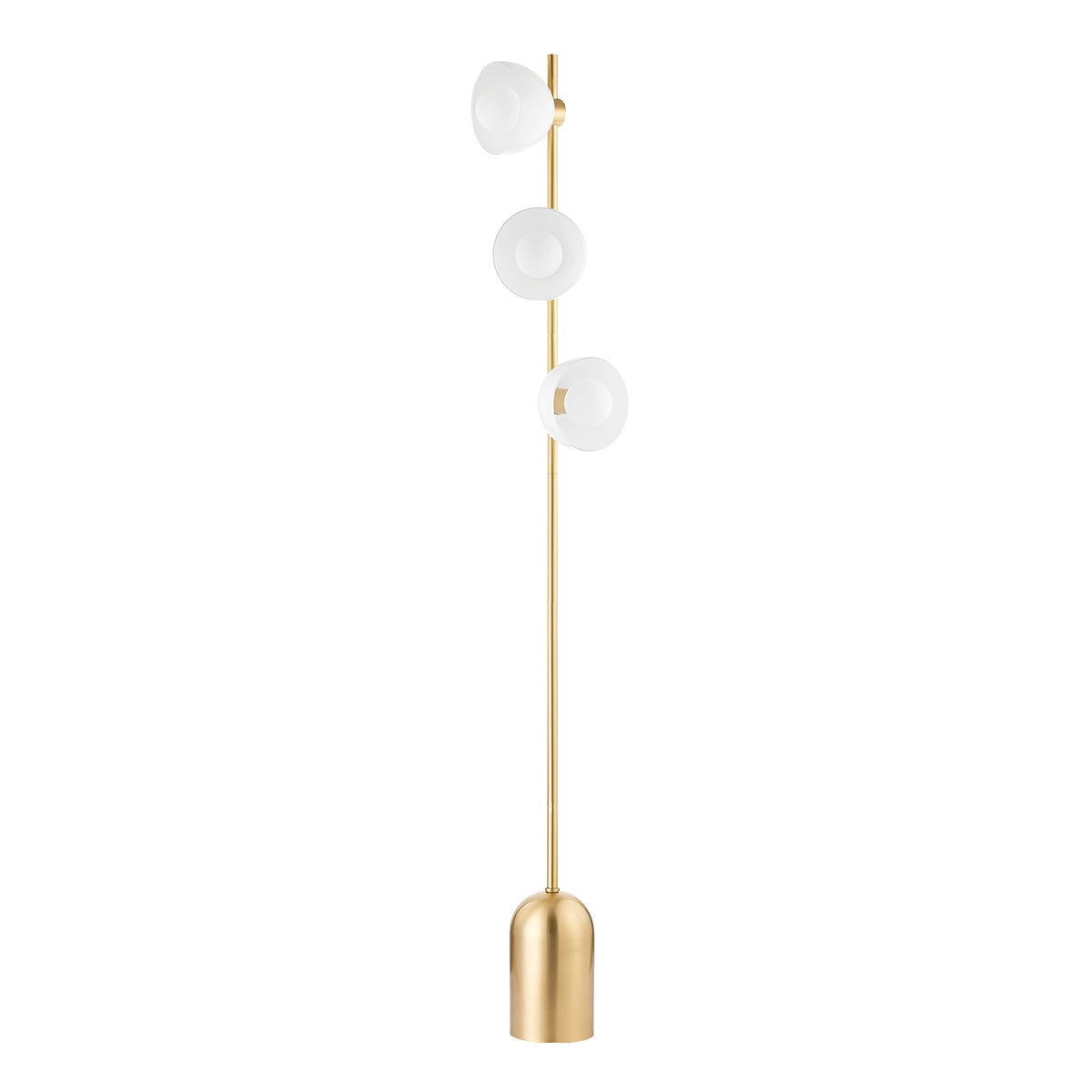 Mitzi by Hudson Valley Lighting Belle Floor Lamp in Aged Brass