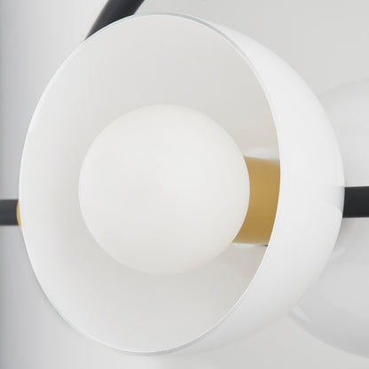 Mitzi by Hudson Valley Lighting Belle Island Light in Aged Brass / Textured Black Combo, detail view 4
