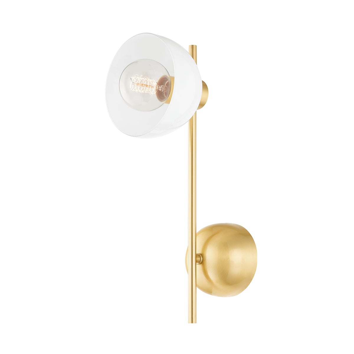 Mitzi by Hudson Valley Lighting Belle Wall Sconce in Aged Brass