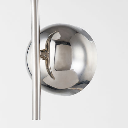 Mitzi by Hudson Valley Lighting Belle Wall Sconce in Polished Nickel, detail view 1