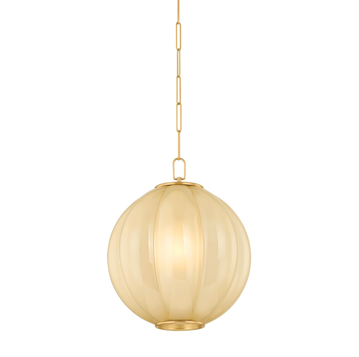 Mitzi by Hudson Valley Lighting Bernadine Large Pendant in Aged Brass