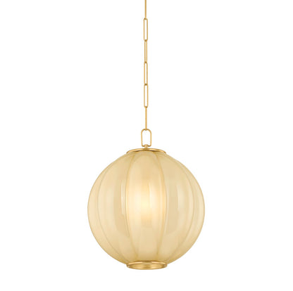 Mitzi by Hudson Valley Lighting Bernadine Large Pendant in Aged Brass