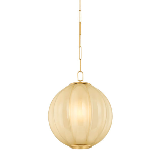 Mitzi by Hudson Valley Lighting Bernadine Large Pendant in Aged Brass