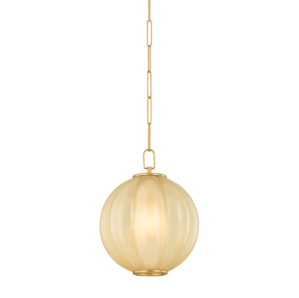 Mitzi by Hudson Valley Lighting Bernadine Small Pendant in Aged Brass
