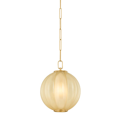 Mitzi by Hudson Valley Lighting Bernadine Small Pendant in Aged Brass