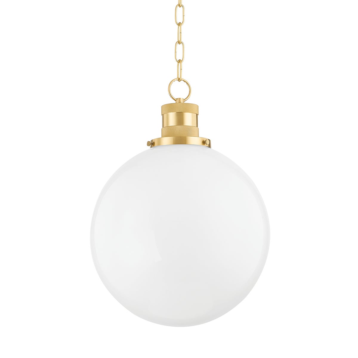 Mitzi by Hudson Valley Lighting Beverly Large Pendant in Aged Brass