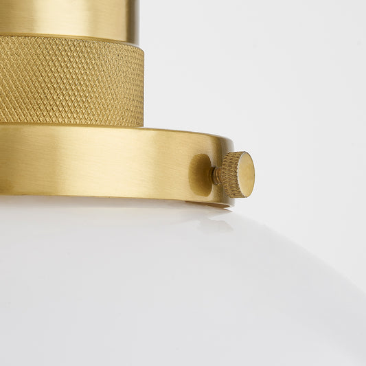 Mitzi by Hudson Valley Lighting Beverly Small Pendant in Aged Brass, detail view 1