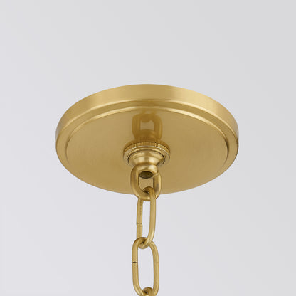 Mitzi by Hudson Valley Lighting Beverly Large Pendant in Aged Brass, detail view 2