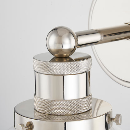 Mitzi by Hudson Valley Lighting Beverly Wall Sconce in Polished Nickel, detail view 1