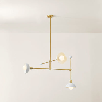 Mitzi by Hudson Valley Lighting Billie Chandelier in Aged Brass / Soft White, detail view 4