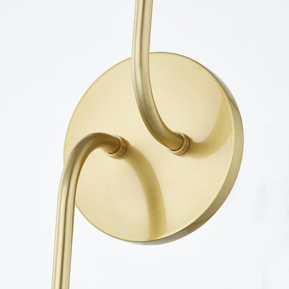 Mitzi by Hudson Valley Lighting Blakely Wall Sconce in Aged Brass, detail view 3