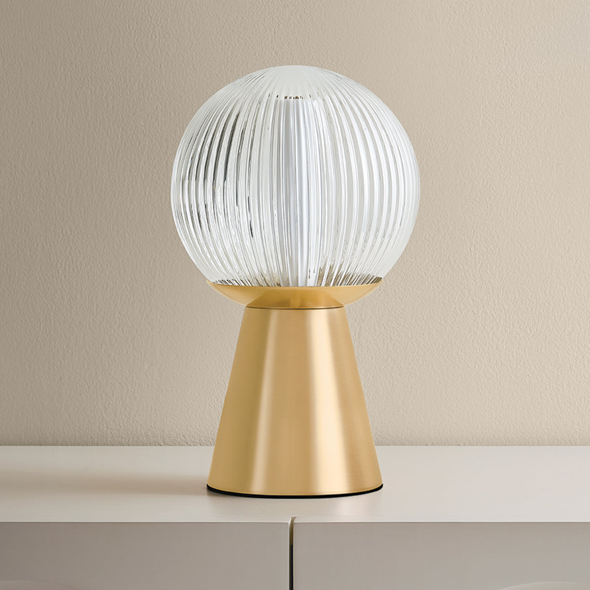 Mitzi by Hudson Valley Lighting Bria Rechargeable Table Lamp in Aged Brass, detail view 3