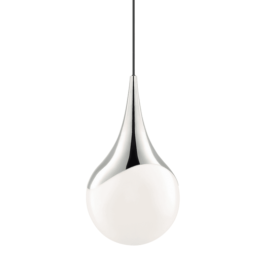 Mitzi by Hudson Valley Lighting Ariana Large Pendant Nickel, Polished Nickel