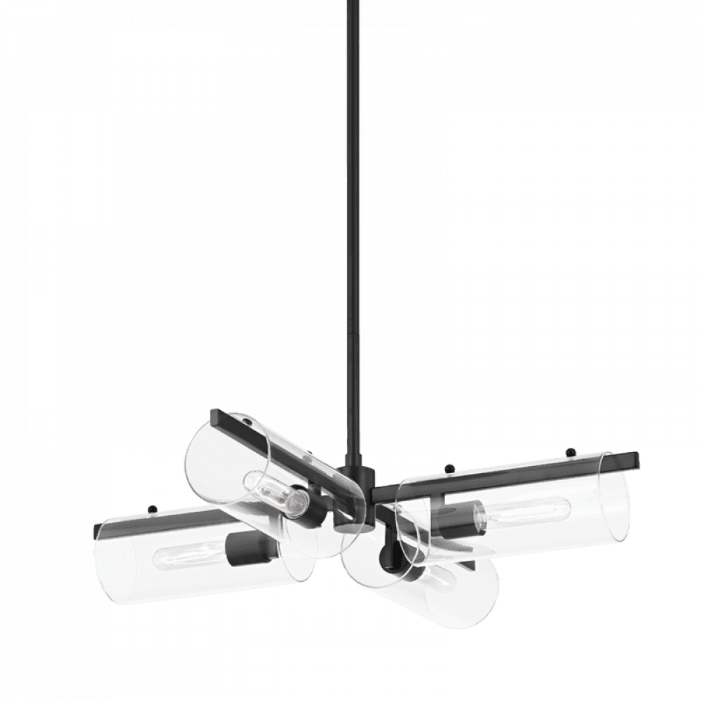 Mitzi by Hudson Valley Lighting Ariel Chandelier Black