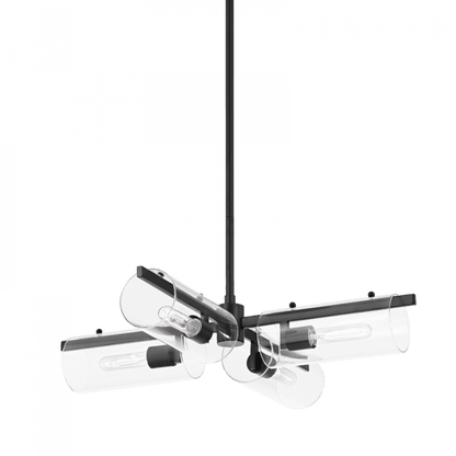 Mitzi by Hudson Valley Lighting Ariel Chandelier Black