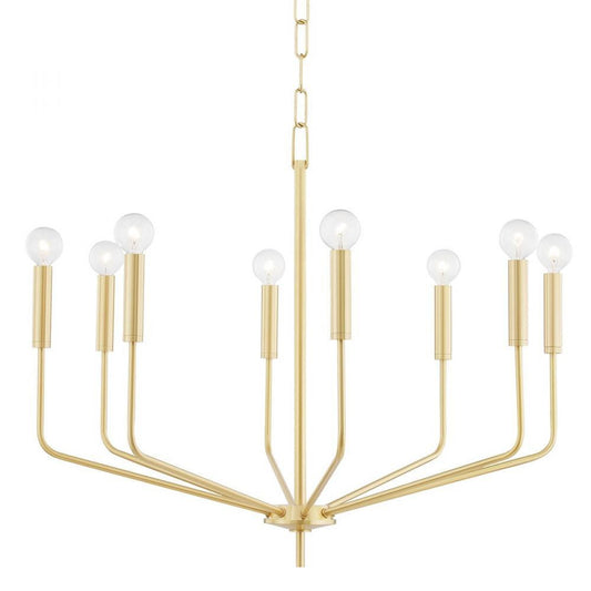 Mitzi by Hudson Valley Lighting Bailey Chandelier Polished Nickel, Nickel
