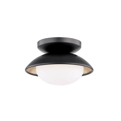 Mitzi by Hudson Valley Lighting Cadence Semi-Flush Mount Black, Gold Leaf