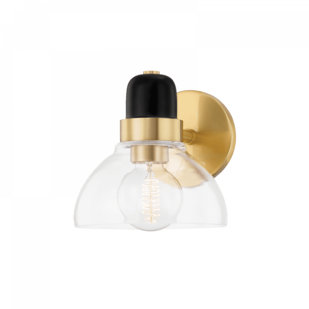 Mitzi by Hudson Valley Lighting Camile Bath Bracket Brass, Aged Brass