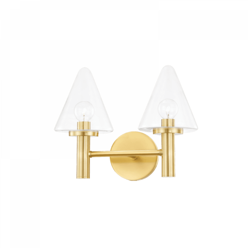 Mitzi by Hudson Valley Lighting Connie Bath Bracket Brass, Aged Brass