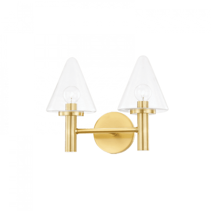 Mitzi by Hudson Valley Lighting Connie Bath Bracket Brass, Aged Brass