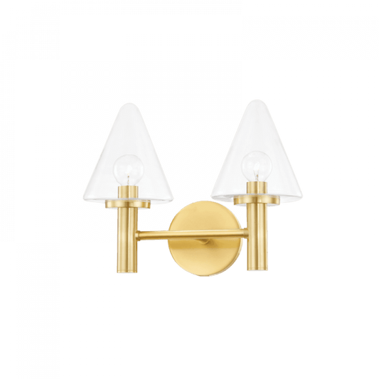 Mitzi by Hudson Valley Lighting Connie Bath Bracket Brass, Aged Brass