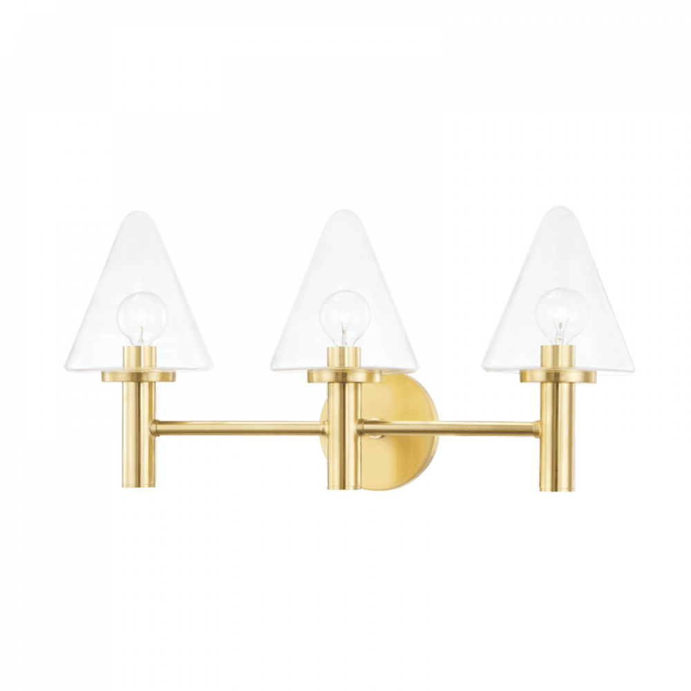 Mitzi by Hudson Valley Lighting Connie Bath Bracket Brass, Aged Brass