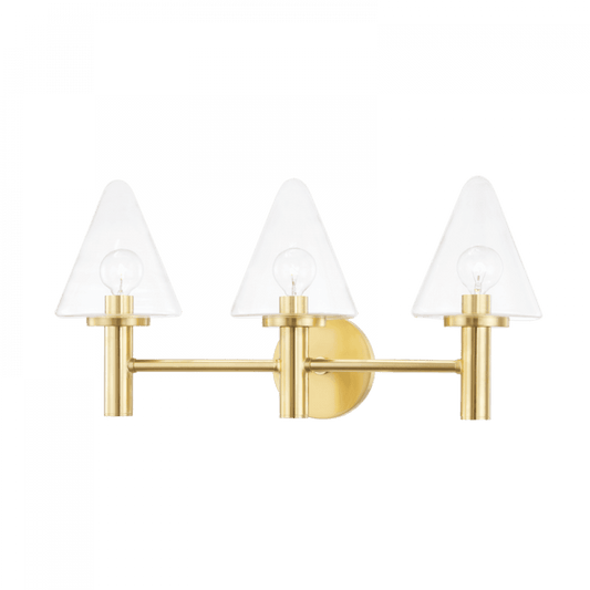 Mitzi by Hudson Valley Lighting Connie Bath Bracket Brass, Aged Brass