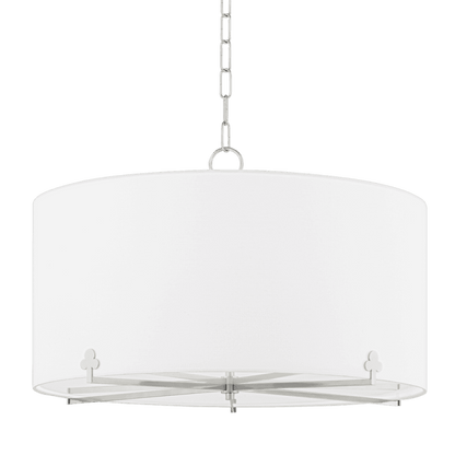 Mitzi by Hudson Valley Lighting Darlene Chandelier Polished Nickel, Nickel