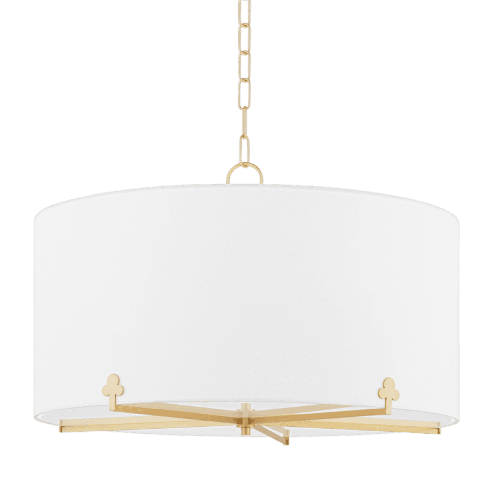 Mitzi by Hudson Valley Lighting Darlene Chandelier Aged Brass, Brass