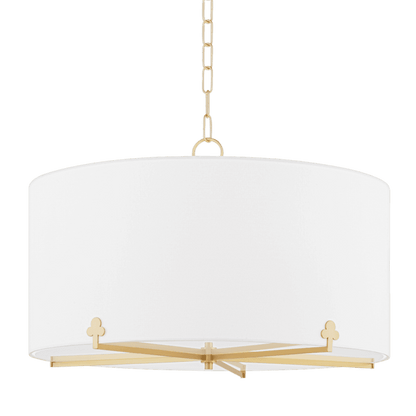 Mitzi by Hudson Valley Lighting Darlene Chandelier Aged Brass, Brass