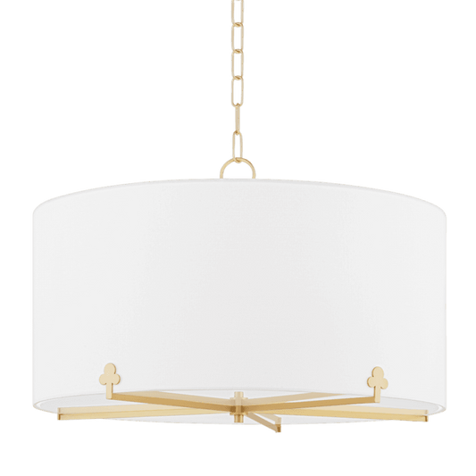 Mitzi by Hudson Valley Lighting Darlene Chandelier Aged Brass, Brass