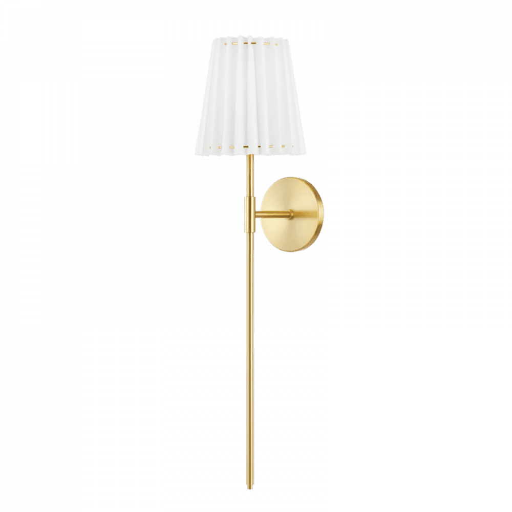 Mitzi by Hudson Valley Lighting Demi Wall Sconce Brass, Aged Brass