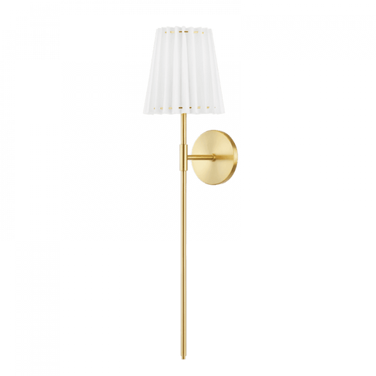 Mitzi by Hudson Valley Lighting Demi Wall Sconce Brass, Aged Brass