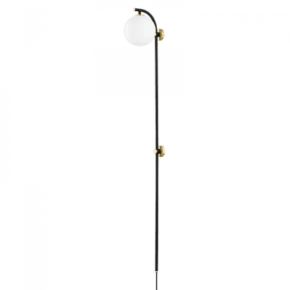 Mitzi by Hudson Valley Lighting Faye Portable Wall Sconce Aged Brass