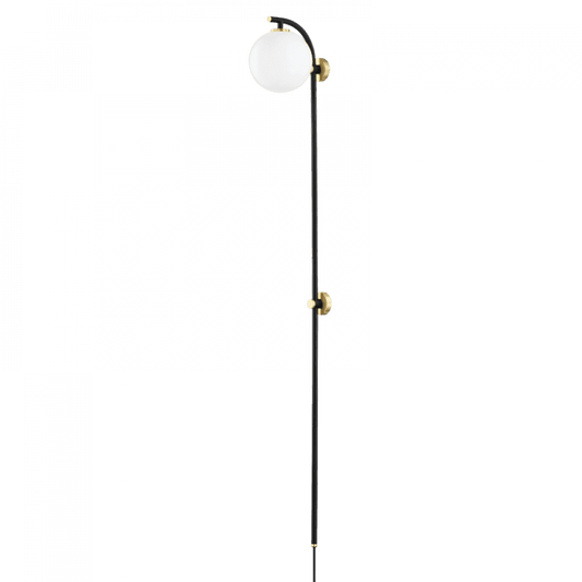 Mitzi by Hudson Valley Lighting Faye Portable Wall Sconce Aged Brass
