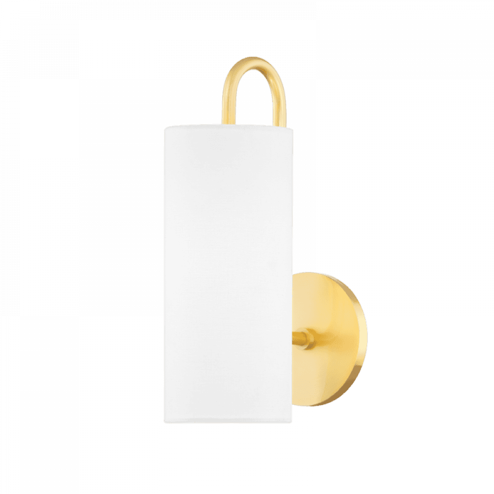 Mitzi by Hudson Valley Lighting Freda Wall Sconce Brass, Aged Brass