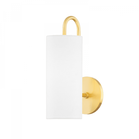 Mitzi by Hudson Valley Lighting Freda Wall Sconce Brass, Aged Brass