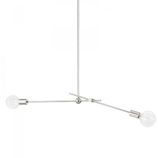 Mitzi by Hudson Valley Lighting Gale Pendant Nickel, Polished Nickel