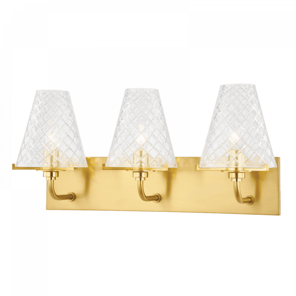 Mitzi by Hudson Valley Lighting Irene Bath Bracket Brass, Aged Brass
