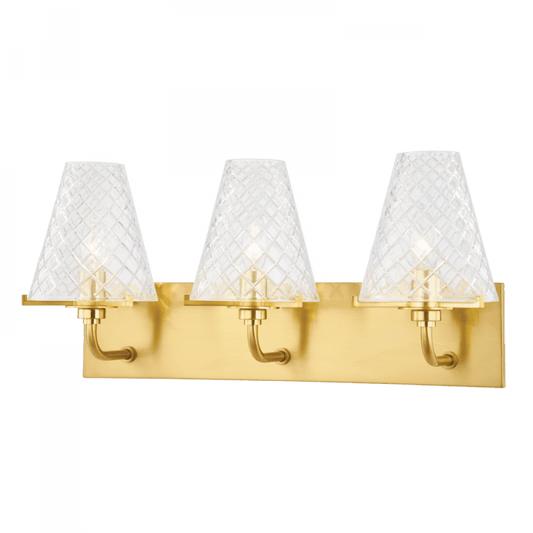 Mitzi by Hudson Valley Lighting Irene Bath Bracket Brass, Aged Brass