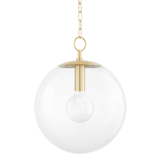 Mitzi by Hudson Valley Lighting Juliana Large Pendant Brass, Aged Brass