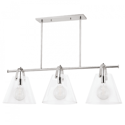 Mitzi by Hudson Valley Lighting Karin Island Light Polished Nickel, Nickel
