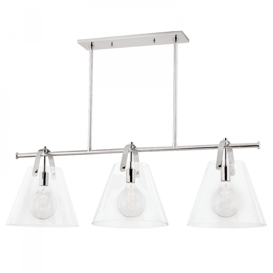 Mitzi by Hudson Valley Lighting Karin Island Light Polished Nickel, Nickel