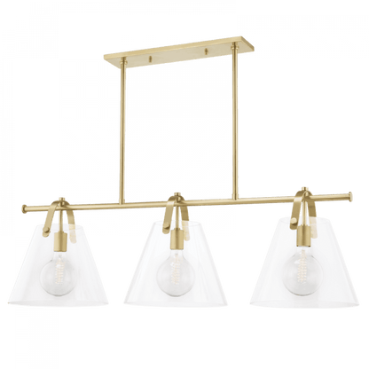 Mitzi by Hudson Valley Lighting Karin Island Light Aged Brass, Brass