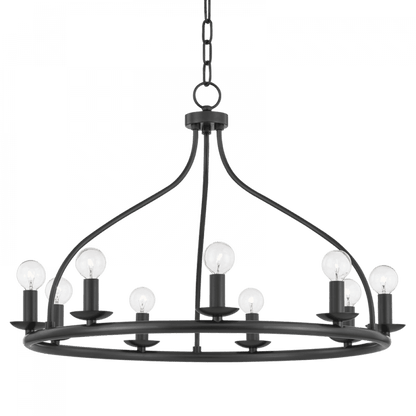 Mitzi by Hudson Valley Lighting Kendra Chandelier Olde Bronze, Bronze