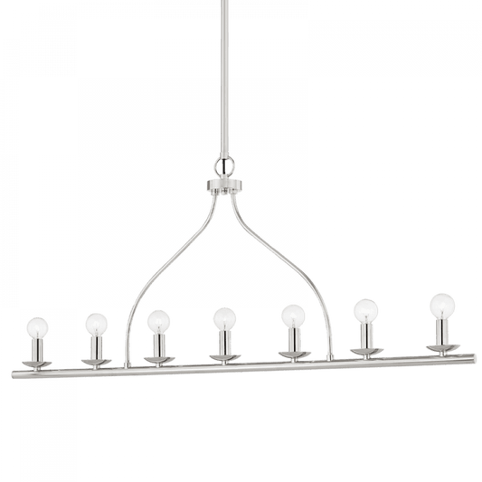 Mitzi by Hudson Valley Lighting Kendra Island Light Polished Nickel, Nickel
