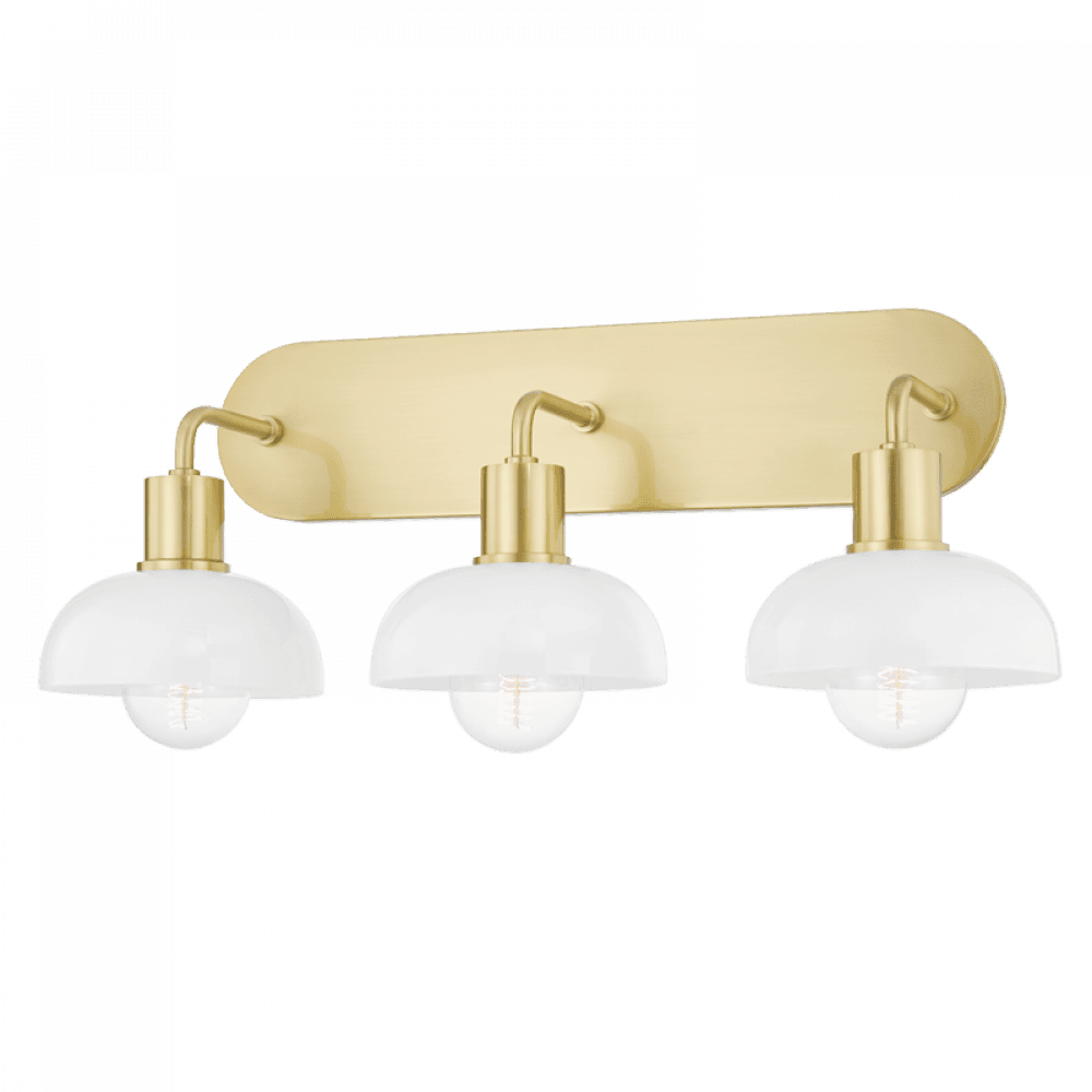 Mitzi by Hudson Valley Lighting Kyla Bath Bracket Aged Brass, Brass