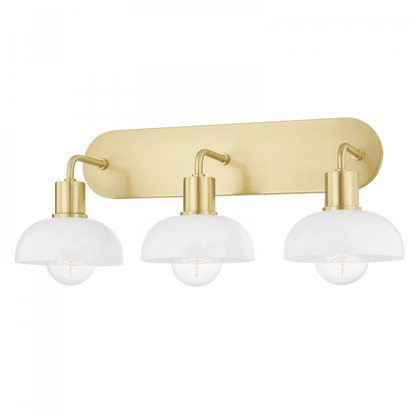 Mitzi by Hudson Valley Lighting Kyla Bath Bracket Aged Brass, Brass